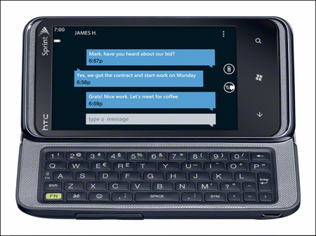 HTC Arrive: ещё один смартфон п/у Windows Phone 7