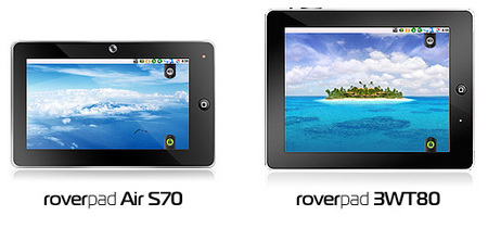 Недорогие Android планшеты RoverPad Air S70 и RoverPad 3WF80