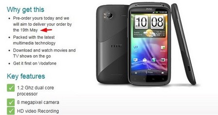 Суперфон HTC Sensation выйдет 19 мая