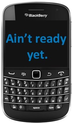 Выпуск смартфона BlackBerry Bold 9900 отложен до сентября