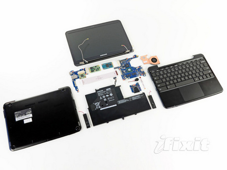 Нетбук Samsung Chromebook с 3G разобрали и рассмотрели