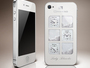 Дамский смартфон iPhone 4 Lady Blanche с "плавающими" бриллиантами