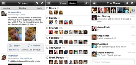 Вышел клиент Google+ для смартфонов iPhone