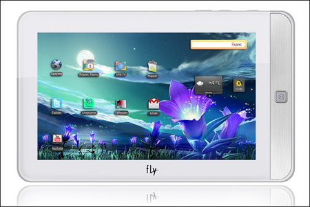 Fly Vision: Android-планшет с 7-дюймовым дисплеем