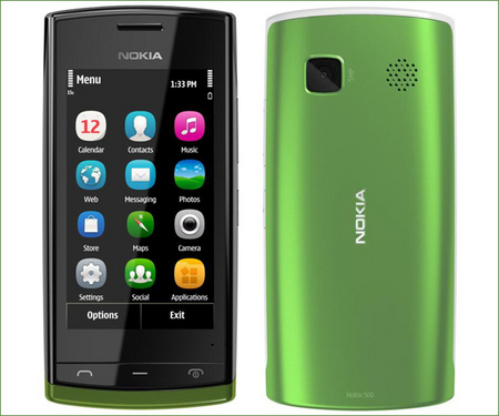 Nokia 500: бюджетный смартфон с 1-гигагерцевым процессором
