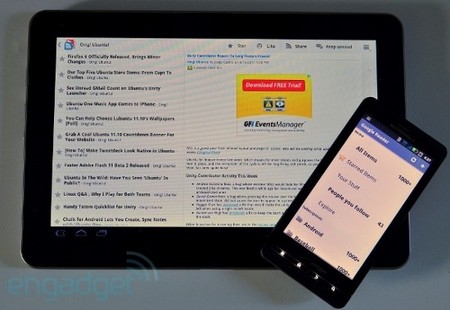Google Reader для Android получил оптимизацию для планшетов