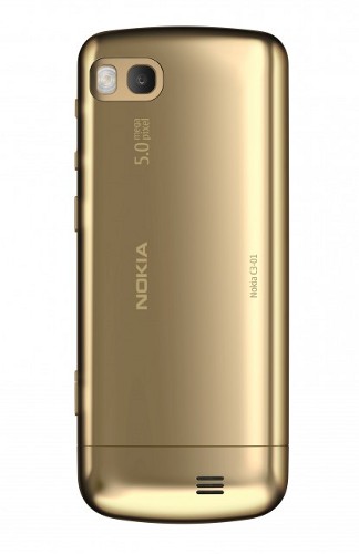 Телефон Nokia C3-01 позолотили