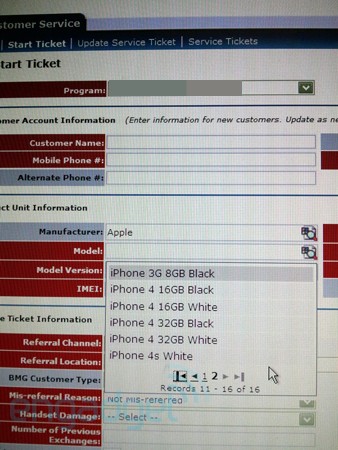 Белый iPhone 4s замечен в документации AT&amp;T