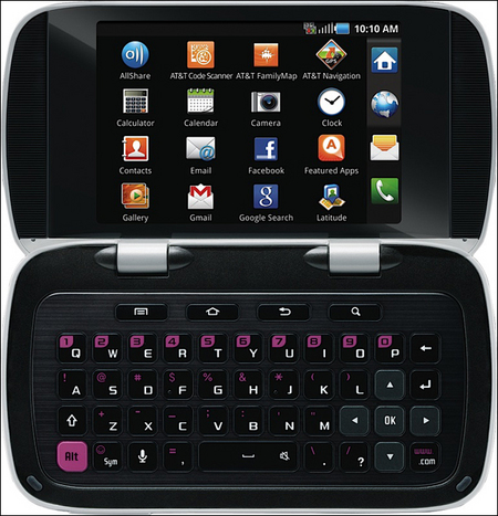 CTIA 2011: смартфоны Samsung Captivate Glide и DoubleTime наделены QWERTY-клавиатурой