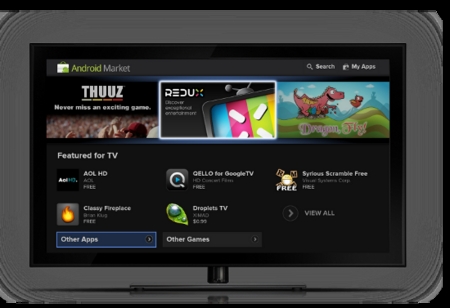Обновление Google TV принесет новый интерфейс и доступ к Android Market
