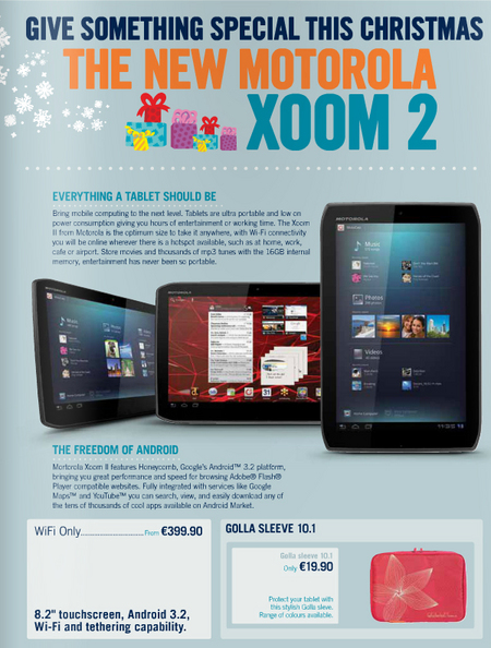 Motorola вскоре представит планшет Xoom 2