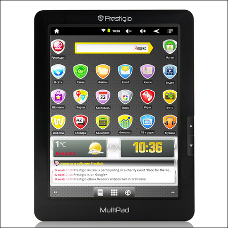 Prestigio MultiPad 3384B: ридер с цветным дисплеем на платформе Android