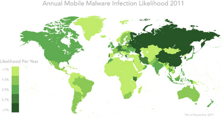Число вредоносных Android приложений выросло вдвое за полгода