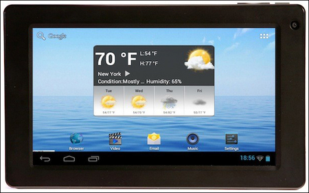 E Fun Next 7S: бюджетный планшет на базе Android 4.0 Ice Cream Sandwich